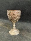 Vintage Embossed Cherubs   Grapes Kiddush Cup Silver Plated 5 x3 