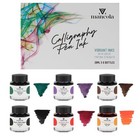 6 Colors Calligraphy Pen Ink  Dip Pen Ink Set Non-carbon Drawing Writing Art    