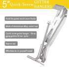 5-inch Quick Screw Gutter Hangers  Hidden Bracket Clips  Pack Of 20