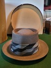 Vintage Resistol Italian Imported Fedora Self Conforming Hat W  Original Box