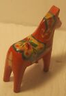 Vtg Erik Pell Hand Carved   Painted Dala Horse Akta Dalahemslojd Sweden W Label 