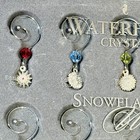 Waterford Crystal Snowflake Wishes Set Of 10 Wine Glass Charms