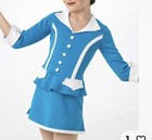 Weissman Flight Attendant Costume Dance Girls Size Mc    fly Me To The Moon   