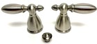 Delta H216ss Victorian Faucet Handles     Pair Stainless Steel Finish