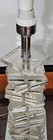 Vintage Mid-century Clear Lucite Stacked 20    Table Lamp