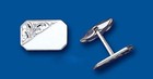 Cufflinks Rectangular Solid Sterling Silver