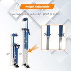 Drywall Stilts 24-40   Inch Blue Aluminum Tool Stilt For Painting Painter Taping