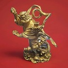 Chinese Folk Art Brass Statue 