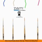 As-6 Student Golden Synthetics  Long Liners Brush Set 4 Pcs