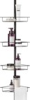 Tension Pole Shower Caddy Corner Organizer  Adjustable Standing Shower Caddy    