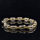 Taxco Mexico 925 Sterling Silver Link Bracelet 8 25    21g  Signed