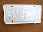 Vintage Pabst Blue Ribbon Beer   pbr  License Plate Sign Heavy Metal Nice Nos