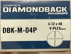 Vortex Diamondback 4-12x40 Dbk-m-04p  V-plex Scope