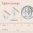 925 Sterling Silver Bails For Pendants Clasp With Open Loop jewelry Bails For   
