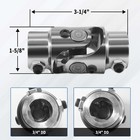 New 3 4  Dd X 3 4  Dd Single Universal Steering Shaft U Joint Chrome Polished