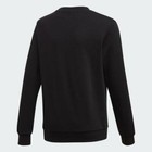 Adidas Originals Girl s Leopard Crew Terry Fleece Pullover Sweatshirt Black Xs S