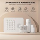 Pgst Wireless Alarm System For Home Security With Door Sensor 5 Count App Alerts