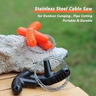 3 Pcs Cable Saw Stainless Steel Wire Saw 24-inch Pocket Hand Saw For Pvc  Pe  Ab