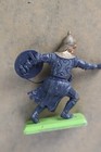Vintage 1980s Britains Deetail Turks Knight Figure Black   Red Squid Shield