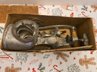 Vintage Climax 1551 Table Mount Hand Crank Meat Grinder Food Chopper W 3 Blades