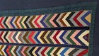 Vintage Beautiful Quilt Different Pieces Hand Woven Size 68x63 Inches