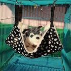 Parts Express Pet Cage Hammock  Polyester Polka Dot Small Pet Animal Small Do   
