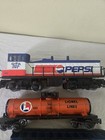 Vintage  Lionel O Gauge Rare Pepsi Engine  Train Cars Lot Of 6