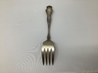1902 R  Wallace And Sons Sterling Silver Serving Fork  Cherub