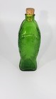 Doctor Fisch s Bitters Fish Bottle With Cork Vintage Green Millville New Jersey