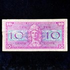 Military Payment Certificate 10 Ten Cents Series 521 Banknote Mpc Damaged Money