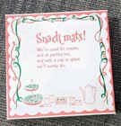 Freund-mayer   Co Snackmats Napkins Floral Butterfly Pink 10 Vintage Tea Shower