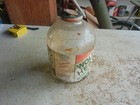 Vintage Empty Glass Oil Bottle Wolf s Head Only 1 On Ebay  Lot 26-50