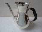 Cohr Denmark Sterling Silver Coffee Pot With Silver Plate Sugar   Creamer Modern