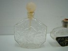 Two Vintage Miniature Perfume Bottles Faoen And Unmarked Empty
