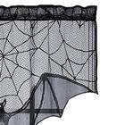 Halloween Window Valance Gothic Lace Door Curtain For Kitchen Home Holiday