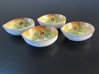 Hand Painted Nippon   Set Of 4 Antique China Oval Dip Bowls tea Bag Holder