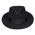 New Men s Wool Felt Fedora Hat Stiff Snap Brim Wide Band Classic Trilby