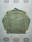 Vintage 50s Og 107 Fatigue Shirt 13 Star Korean War Army Patches Military Medium