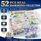 Us Lot 52 Pieces 28 Countries Assorted World Banknotes Paper Money Unc Gift Pack