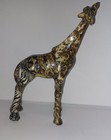 La Vie Safari Collection Patchwork Standing Giraffe Glazed Resin Figurine 9  Vtg