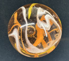 Toe Breaker 50mm  2   Firefly Orange yellow Marbles Glass Ball Huge