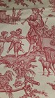 Casal Vhtf Offrande A L amour Red French Country Toile Fabric 44  X 60  Wide