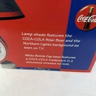 Vintage 1997 Coca-cola Polar Bear Bottle Cap Table Lamp With Shade And Box
