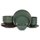 Modern Rustic 16-piece Dinnerware Set Stoneware Plates Bowls Salad Pasta Dish Us