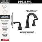 Delta Geist 2-handle Bathroom Faucet Matte Black-certified Refurbished