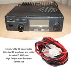 9 8ft Mobile Radio Dc Power Cable Heat Resistant For Tk8180 Tk8302