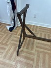 Vintage Wood Table Base Industrial Legs Large Folding Dining Wooden Wallpaper Us