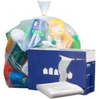 Heavy Duty Trash Bags 33 Gallon Clear Can Liners Industrial Strength 100 Count