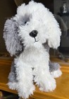 Fao Schwarz Shaggy Sheep Dog Sitting Red Collar Plush 10   stuffed Toy Plush