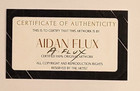Aidan Flux   Hand Signed      Collectable Print X 69 Snoopy At Starry Night  Coa